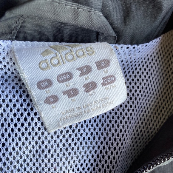 Adidas Classic Black Windbreaker Jacket - Picture 4 of 5
